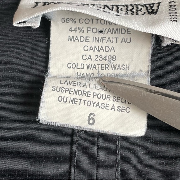 Holt Renfrew Light Utility Jacket Black Size 6 - Picture 9 of 13